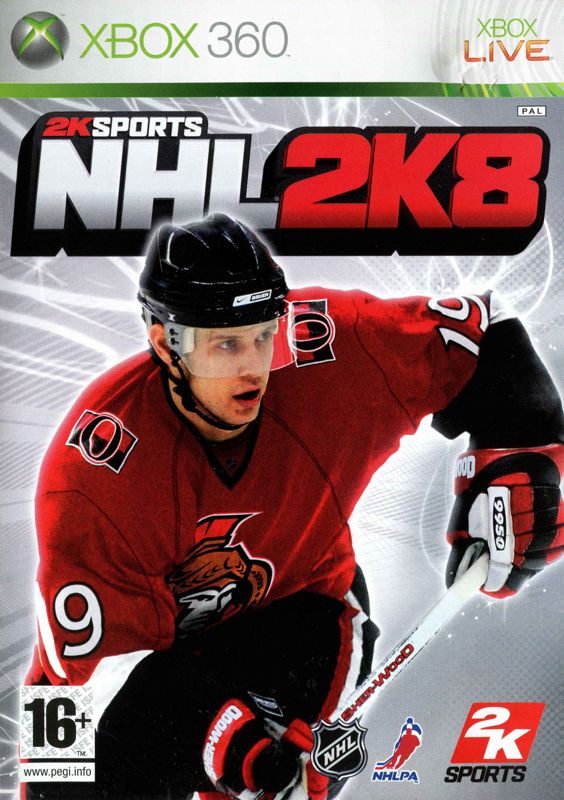 NHL 2K8 box art for Xbox 360